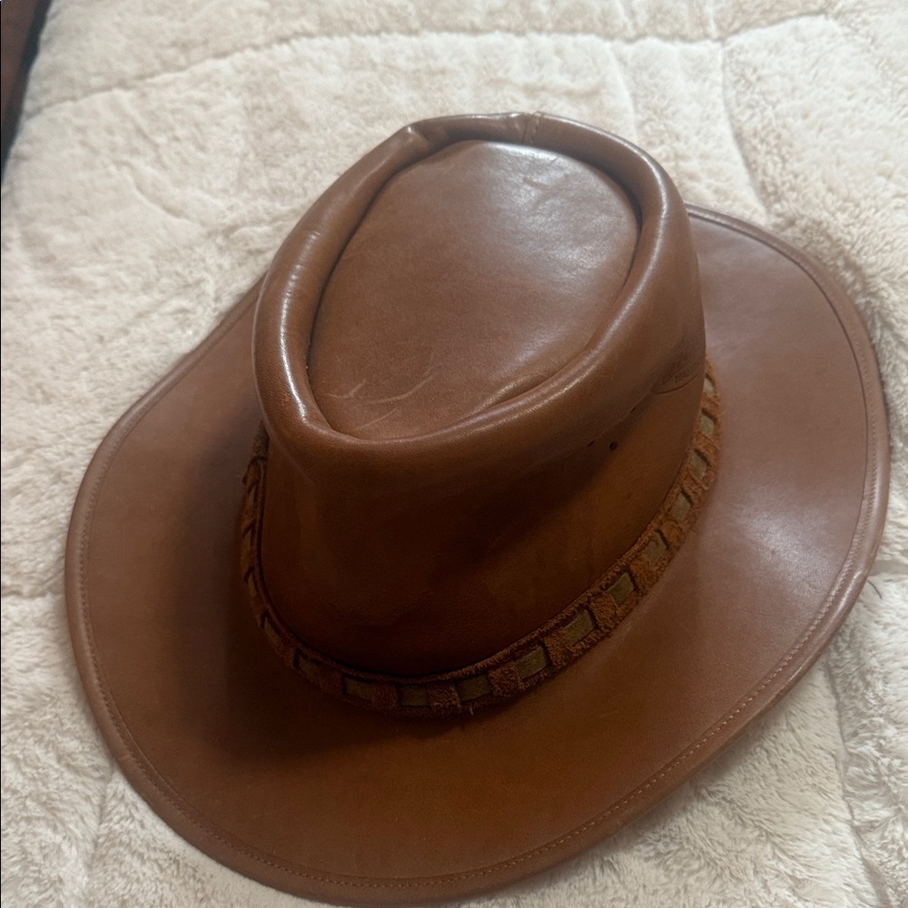 Rogue Brown Leather Hat